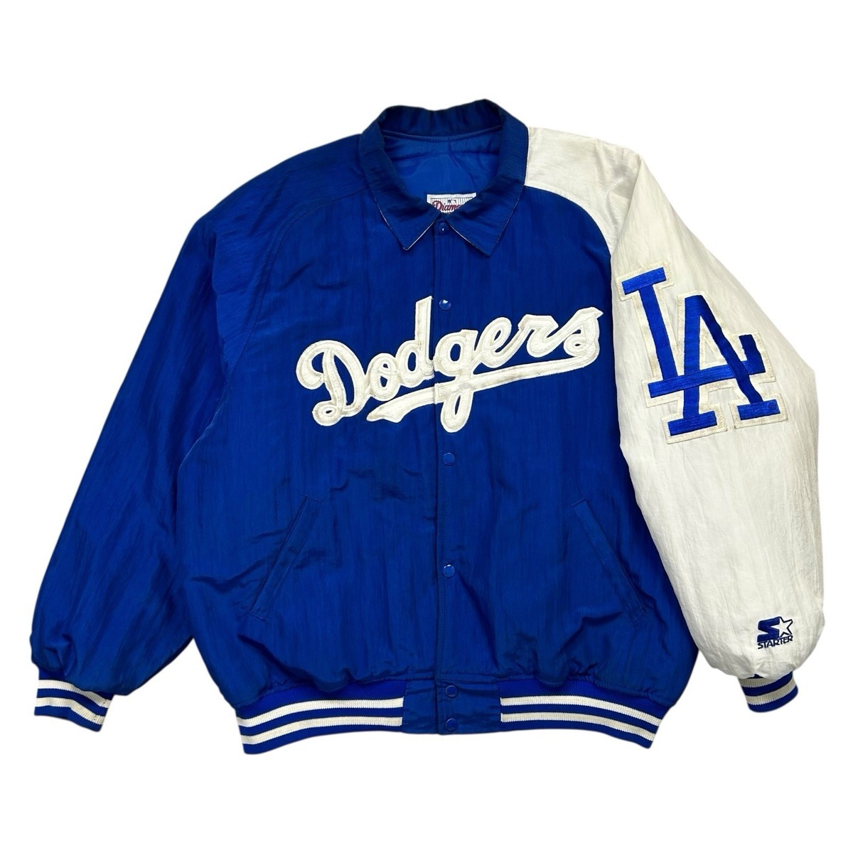 VTG 90s MLB Los Angeles Dodgers STARTER DIAMOND COLLECTION SATIN