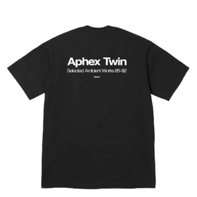 SUPREME SS25 APHEX TWIN AMBIENT WORKS TEE BLACK WHITE M-XL | eBay
