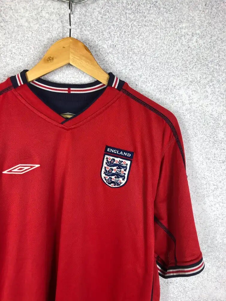 England National Team 2002/2004 Away Umbro Soccer Jersey Football