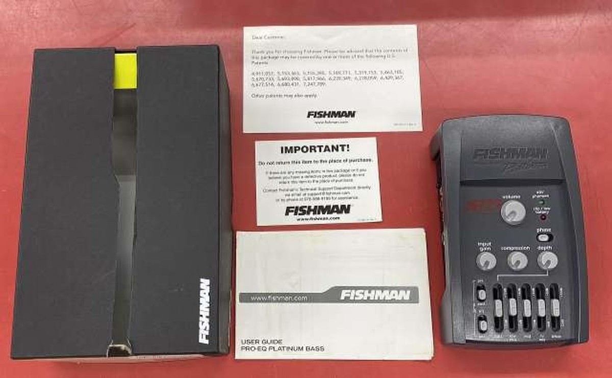 Used) FISHMAN Pro EQ Platinum Bass Preamp USED D.I. Equalizer from