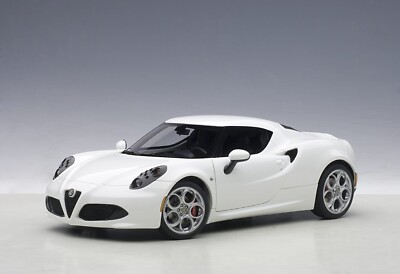 ALFA ROMEO 4C COUPE GLOSS WHITE COMPOSITE 1:18 AUTOart 70185 BRAND