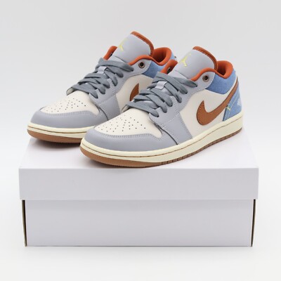 FZ5045-091 Nike Air Jordan 1 Low Phantom Coconut Milk Amber Brown