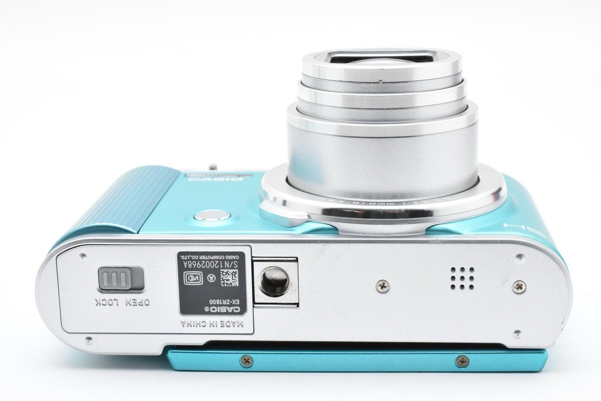 Casio EXILIM ZR1800 Ex-zr1800 W. 18x Zoom Lens Emerald Green Mint