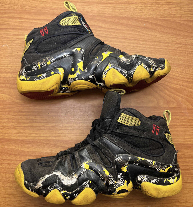 Adidas Crazy 8 Dikembe Mutombo Black Yellow Size 8.5 Sneakers
