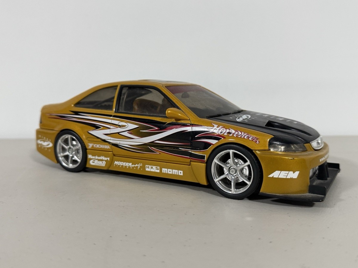 Hot Wheels Tunerz 2002 Honda Civic Si Gold 1/18 Scale Diecast | eBay