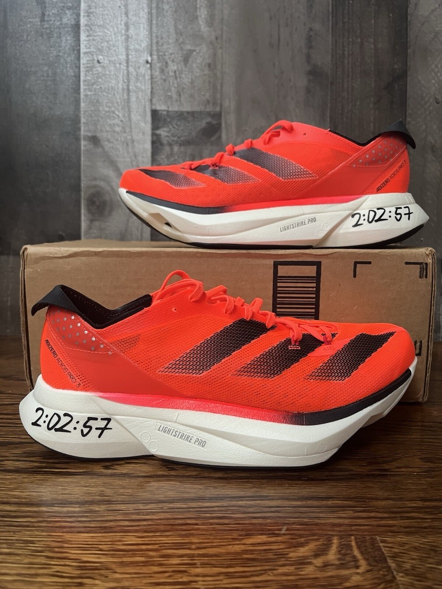 Adidas Adizero Adios Pro 3 Scarlet Black Running Shoes Size 7