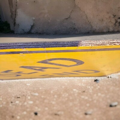 Vintage Wooden Street Sign Highway Dead End Retired Sign 30