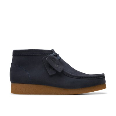 Clarks Men's Wallabee EVO Boot Navy Suede 26178280 | eBay