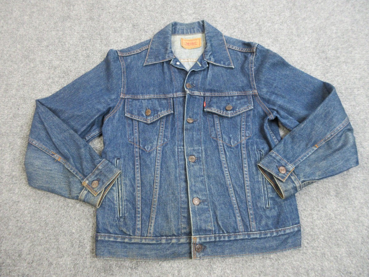 Vintage Levis 70506 Denim Jacket Mens 36 Blue Trucker USA Made