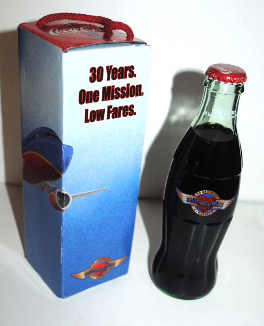 Southwest Airlines 30th Anniversary commemorative Coca-Cola bottle