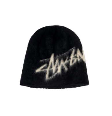 Stussy Brushed Out Stock Skullcap Beanie Black 1321191 100