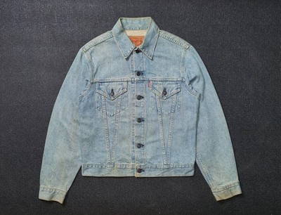 Vintage LEVI'S 557 90s Big E 71557 J02 LVC Denim Trucker Jacket