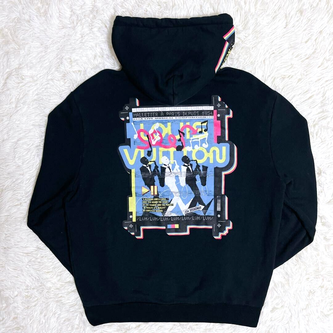 LOUIS VUITTON Sweat Hoodie Parka 23SS LV Jazz Multi Logo Zip Up