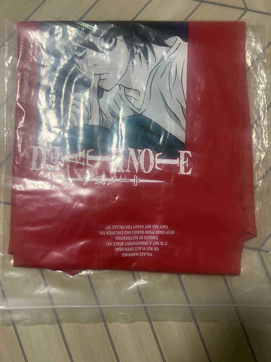 Palace x Death Note “L” T-Shirt – Red – Size M – Limited Deadstock