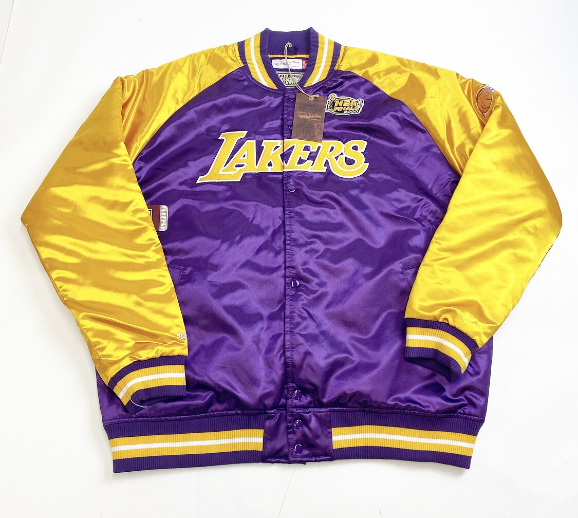 Los Angeles LA Lakers Jacket Mens 2XL Satin NBA Finals 2000