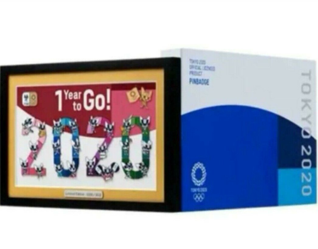 Tokyo 2020 Olympics Olympic Frame Pin Badge Set EC Limited 1 Year