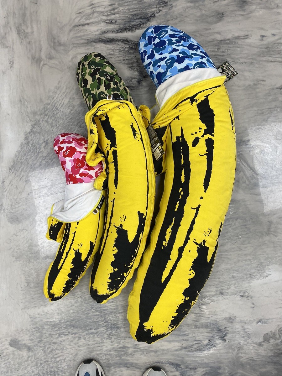Bape X Medicom X Andy Warhol Banana Camo Cushion Set Of 3 | eBay