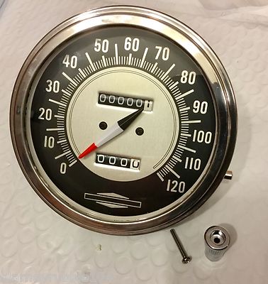 Harley Panhead Shovelhead Servicar Vintage Speedometer Bullseye 1