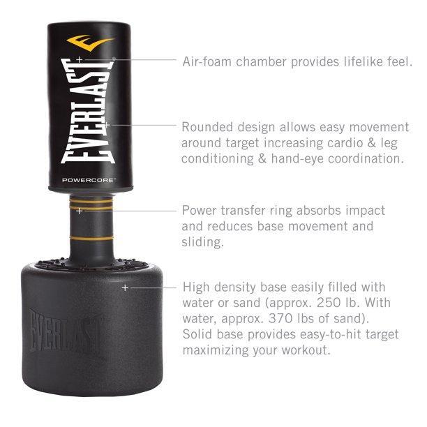 Everlast Standing Punching Bag Boxing MMA Fitness Training 54-65