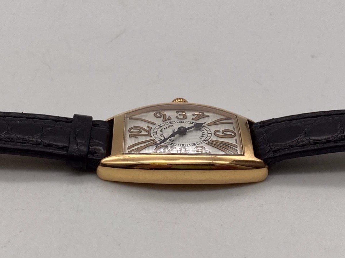 FRANCK MULLER TONNEAU CURVEX RELIEF 1752QZ 18K ROSE GOLD 25mm
