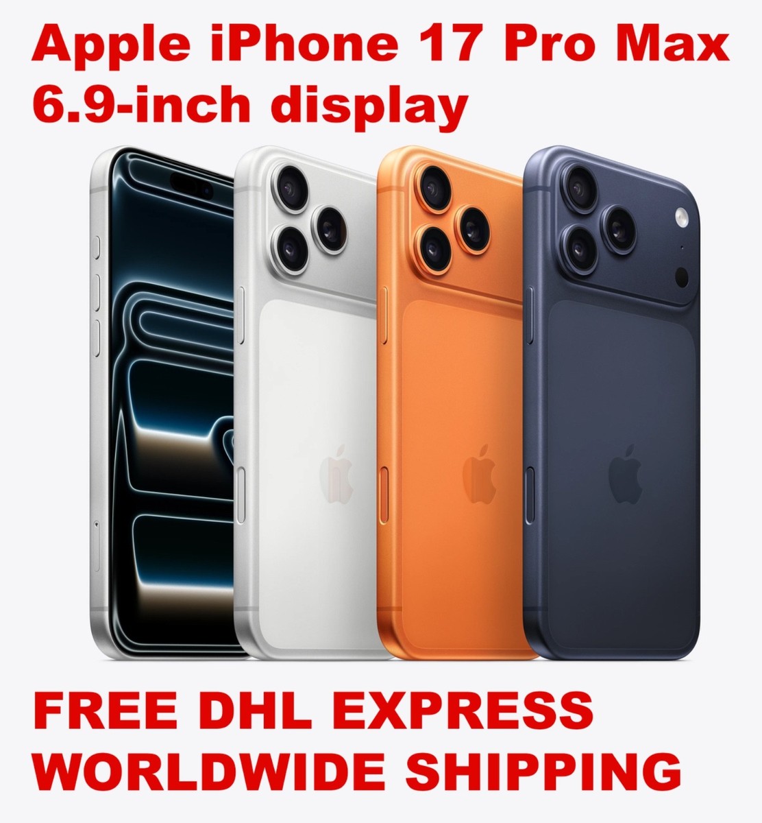 APPLE 2025 iPHONE 17 PRO MAX 6.9