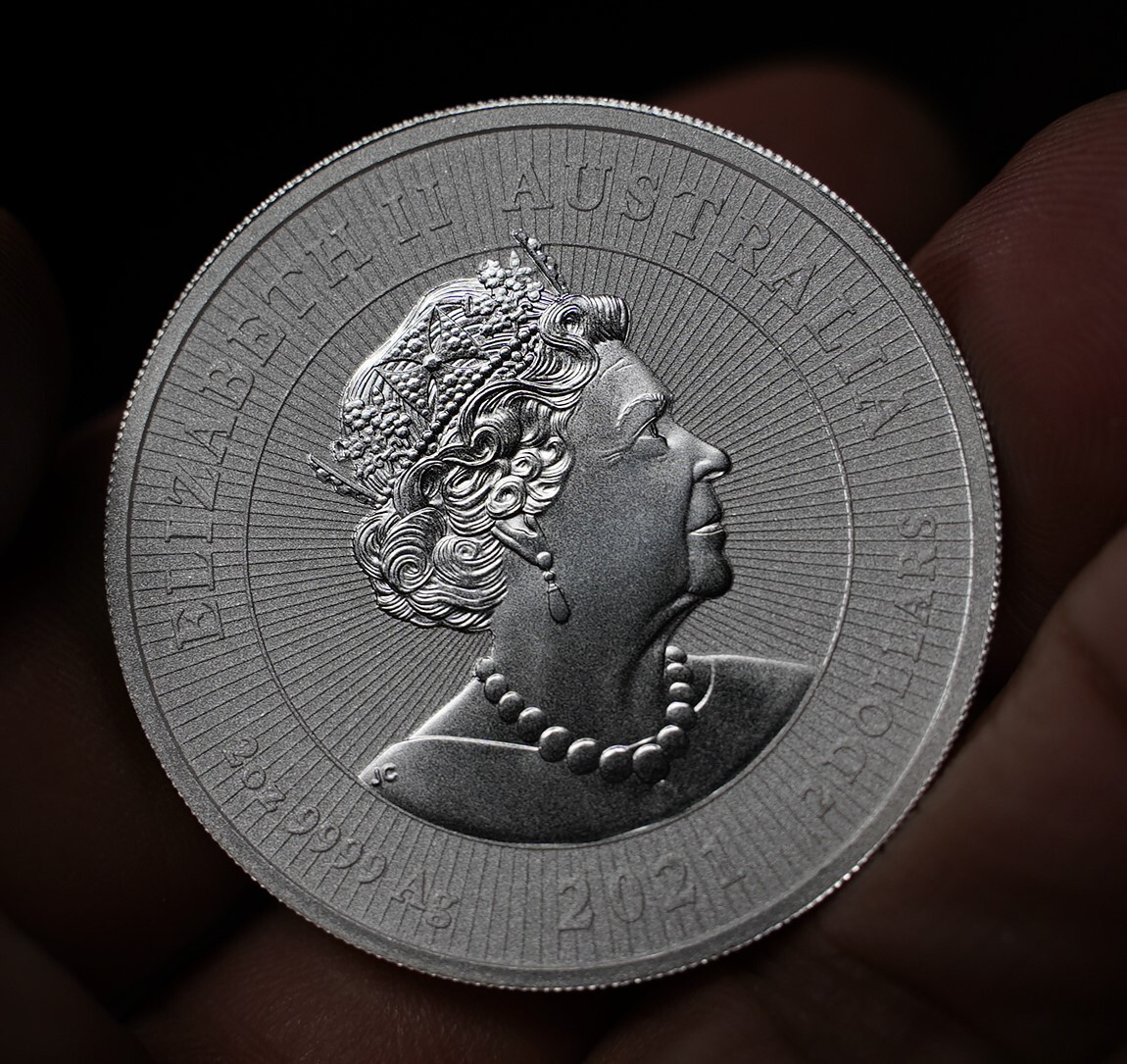 2021 Platypus Australia $2 Queen Elizabeth II 2oz 9999 FINE Silver