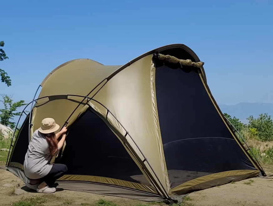 Helinox Tactical V-Tarp 4.0 R1 Coyote Tan Camping Freestanding
