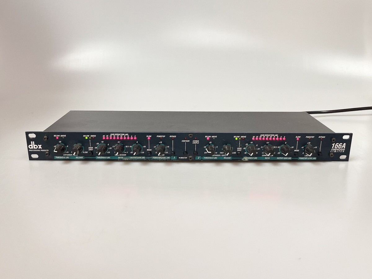 Used DBX 166A Stereo Compressor & Limiter Processor | eBay