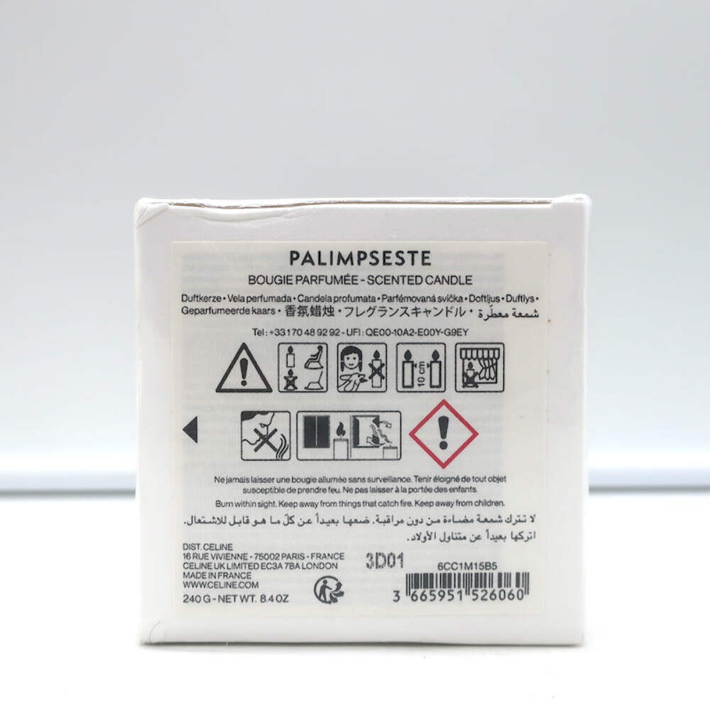 Celine Palimpseste Candle with Stainless Steel Snuffer & Wick