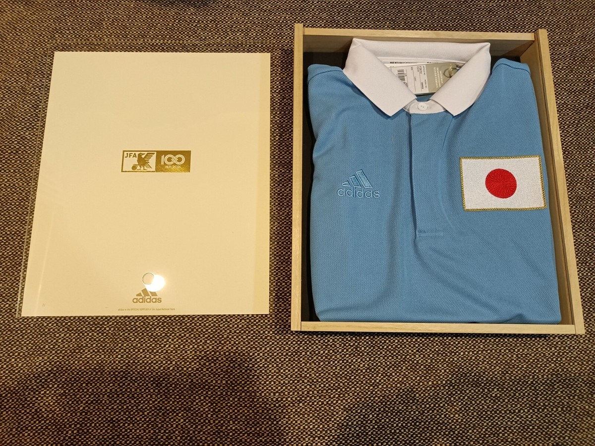 2021個限定木箱付き adidas 日本代表100周年記念ユニホーム Mサイズ 2021