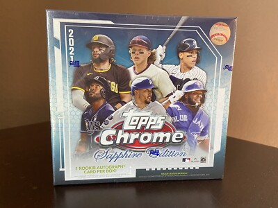 2021 Topps Chrome Baseball Sapphire Edition Box - New - Sealed | eBay