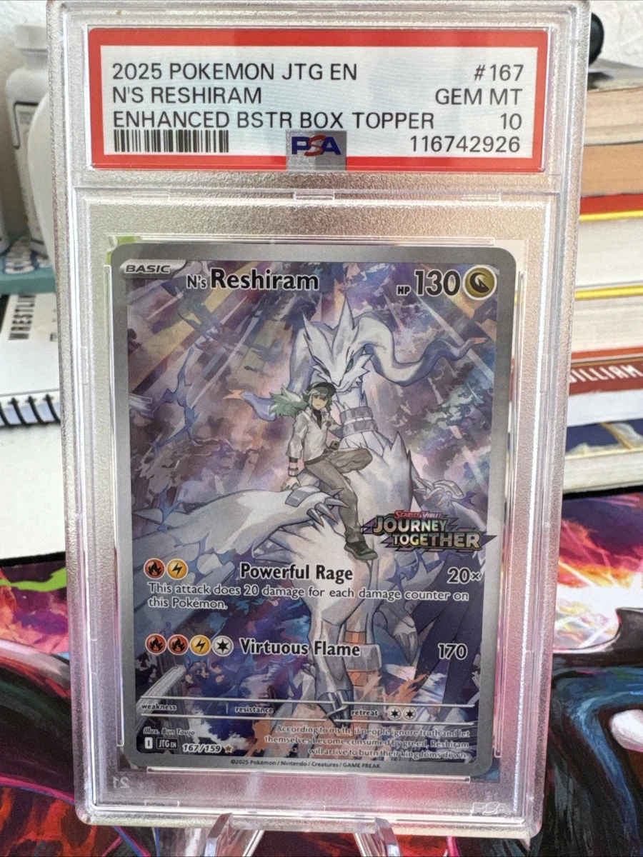 Reshiram Pokémon TCG Professional Sports Authenticator (PSA