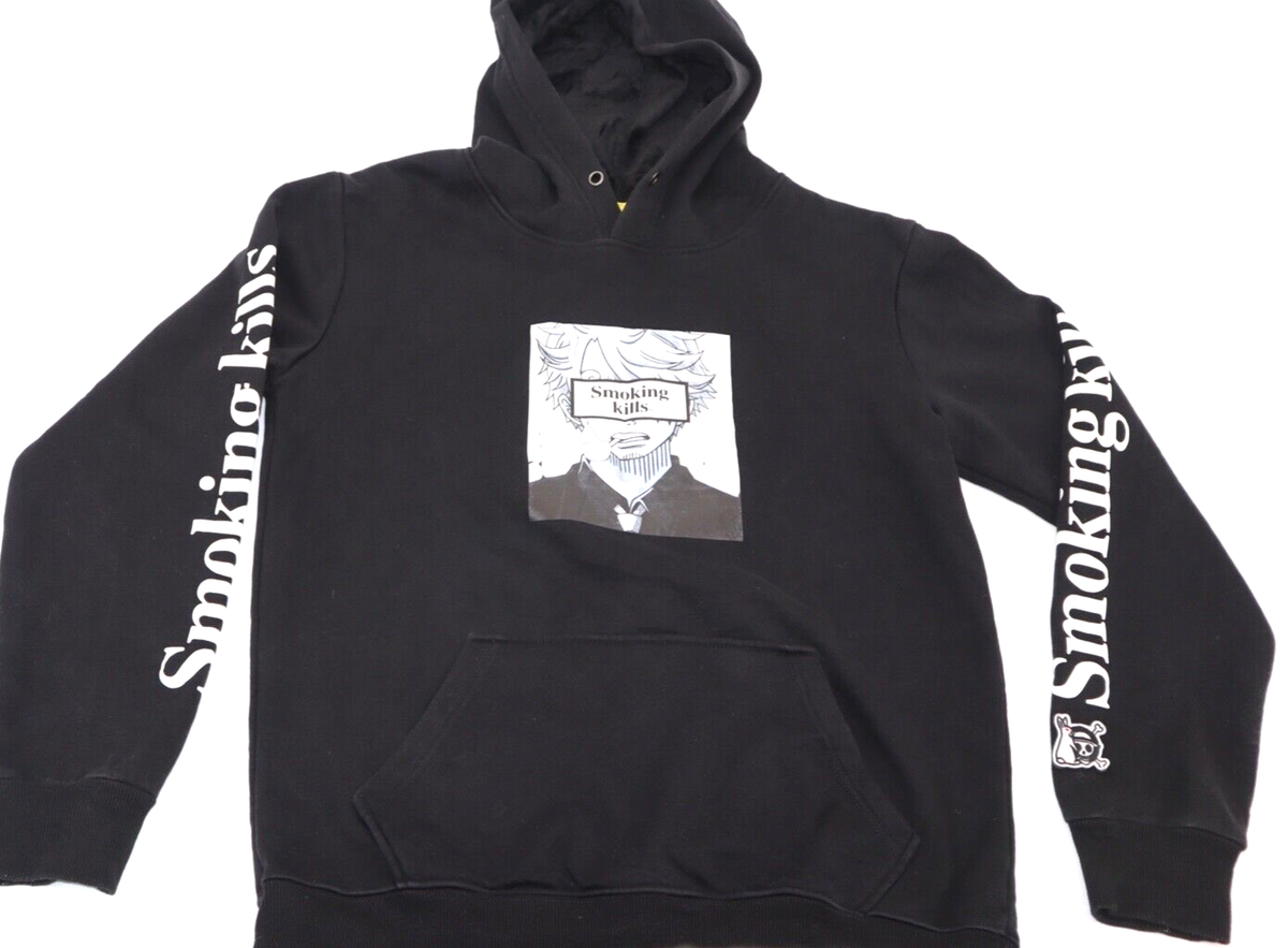 FR2 One Piece Smoker FR2 Smoking Kills Hoodie Black Sanji S Anime