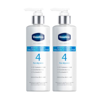 2 x Vaseline Pro Derma Hyaluronic, Hexapeptide Moisturizing Body