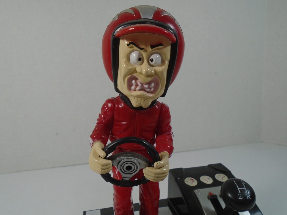 Gemmy 2005 Red Road Rage Racer Angry Mad Race Car Driver 30650