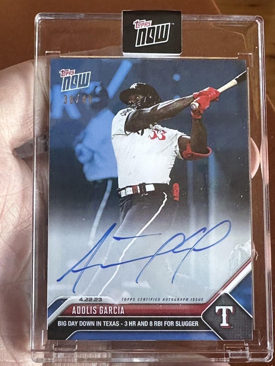 大活躍！Adolis Garcia 直筆サイン アドリス•ガルシア auto 大活躍