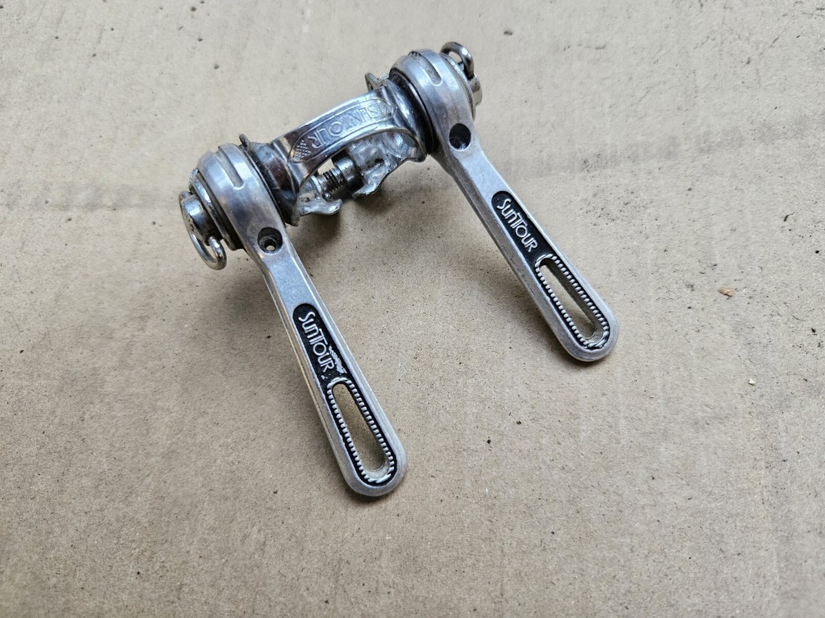 Vintage Suntour Blue Line Road Bike Downtube Shifters 2x6 3x6
