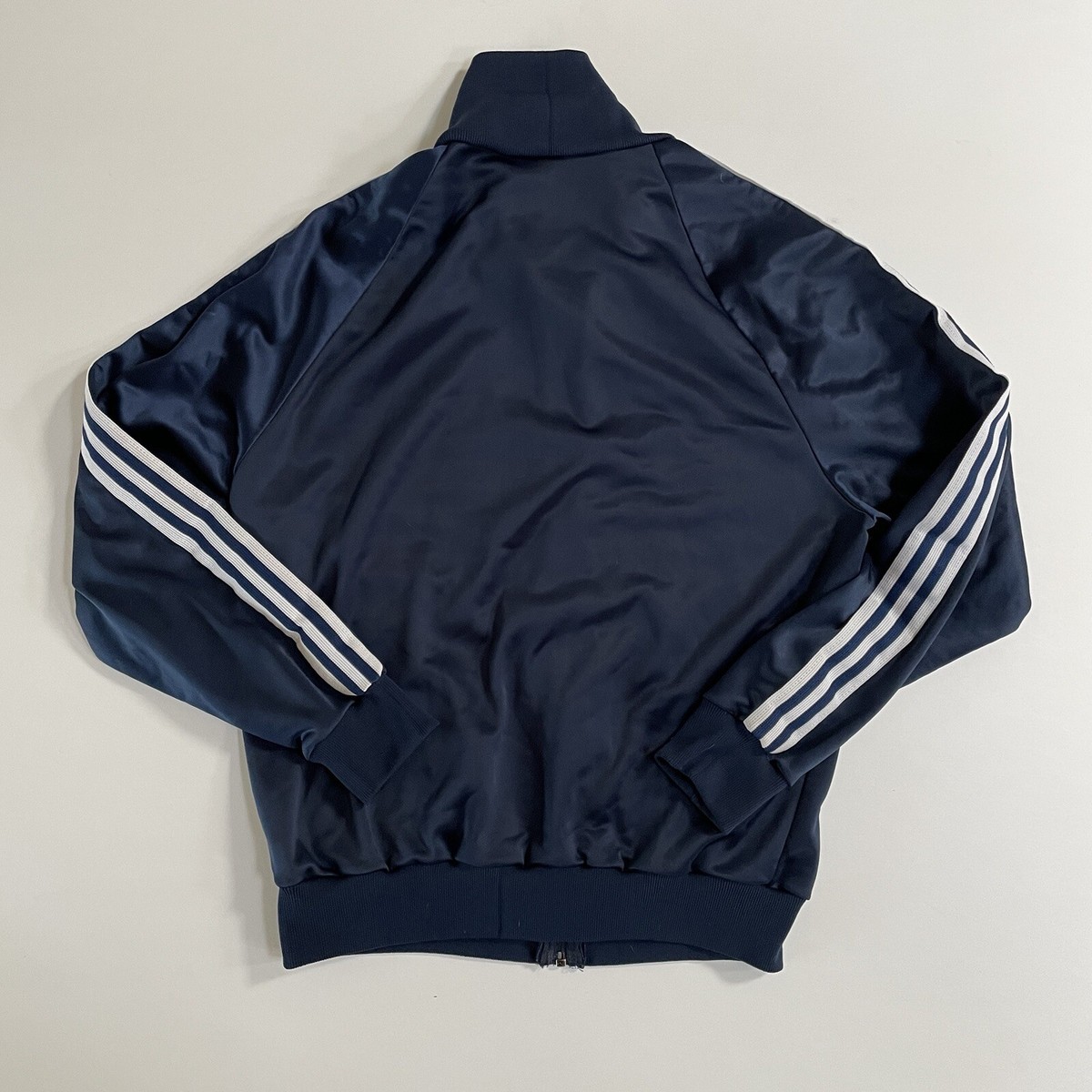80s Adidas Track Suit Jacket - Old School Run DMC - Medium - Navy