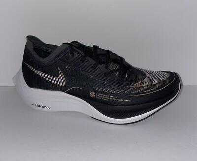 Nike ZoomX Vaporfly Next% 2 Size Men 6 Women 7.5 Black Metallic