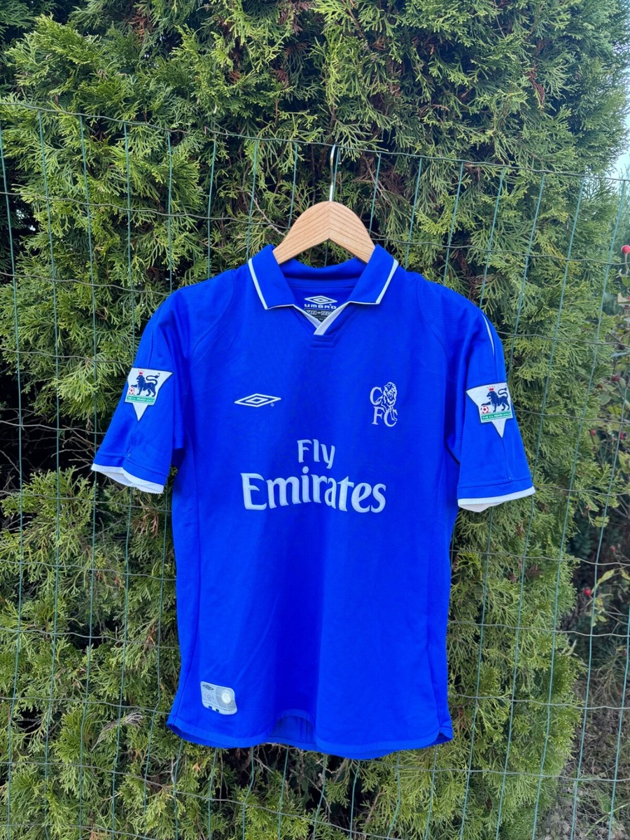 CHELSEA 2001/2002/2003 #17 PETIT HOME FOOTBALL SOCCER JERSEY SHIRT