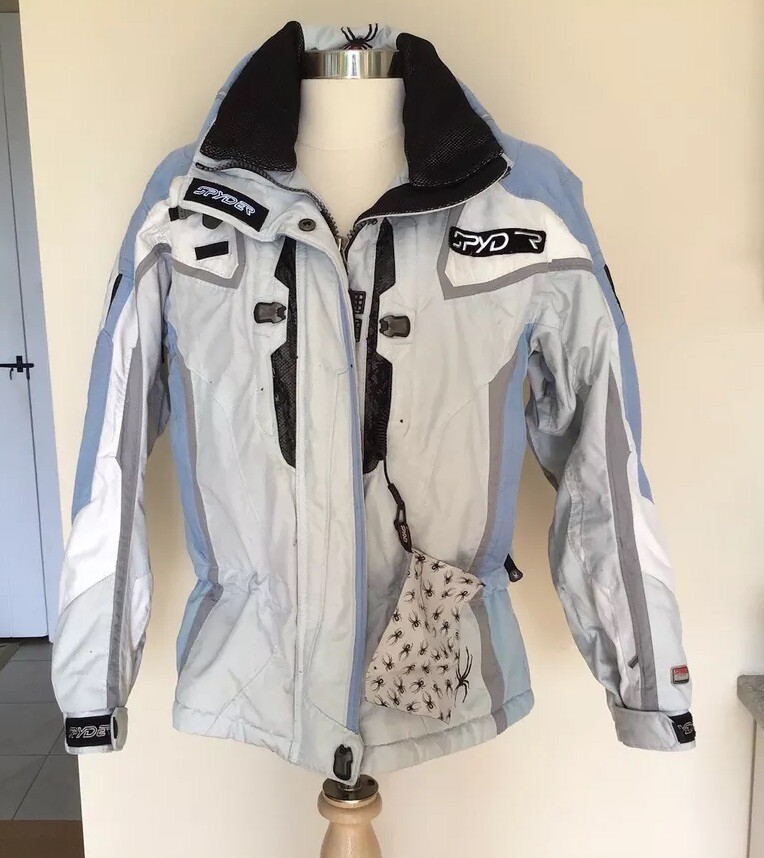 SPYDER Entrant Dermizax-EV X-Static Vintage Jacket White/ Blue