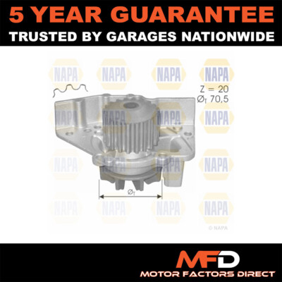 Fits 306 406 Partner Dispatch Berlingo Ducato MFD Water Pump