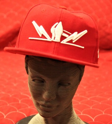 Jesse James Firearms Unlimited Fitted Red Wool Baseball Hat Cap