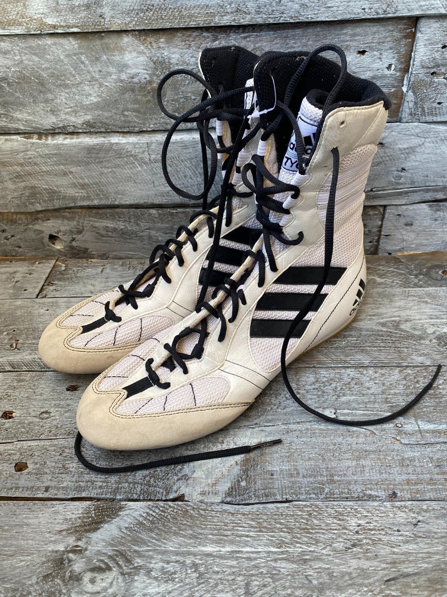 vintage adidas Tygun 00s boxing , wrestling white shoes UK10.5 US