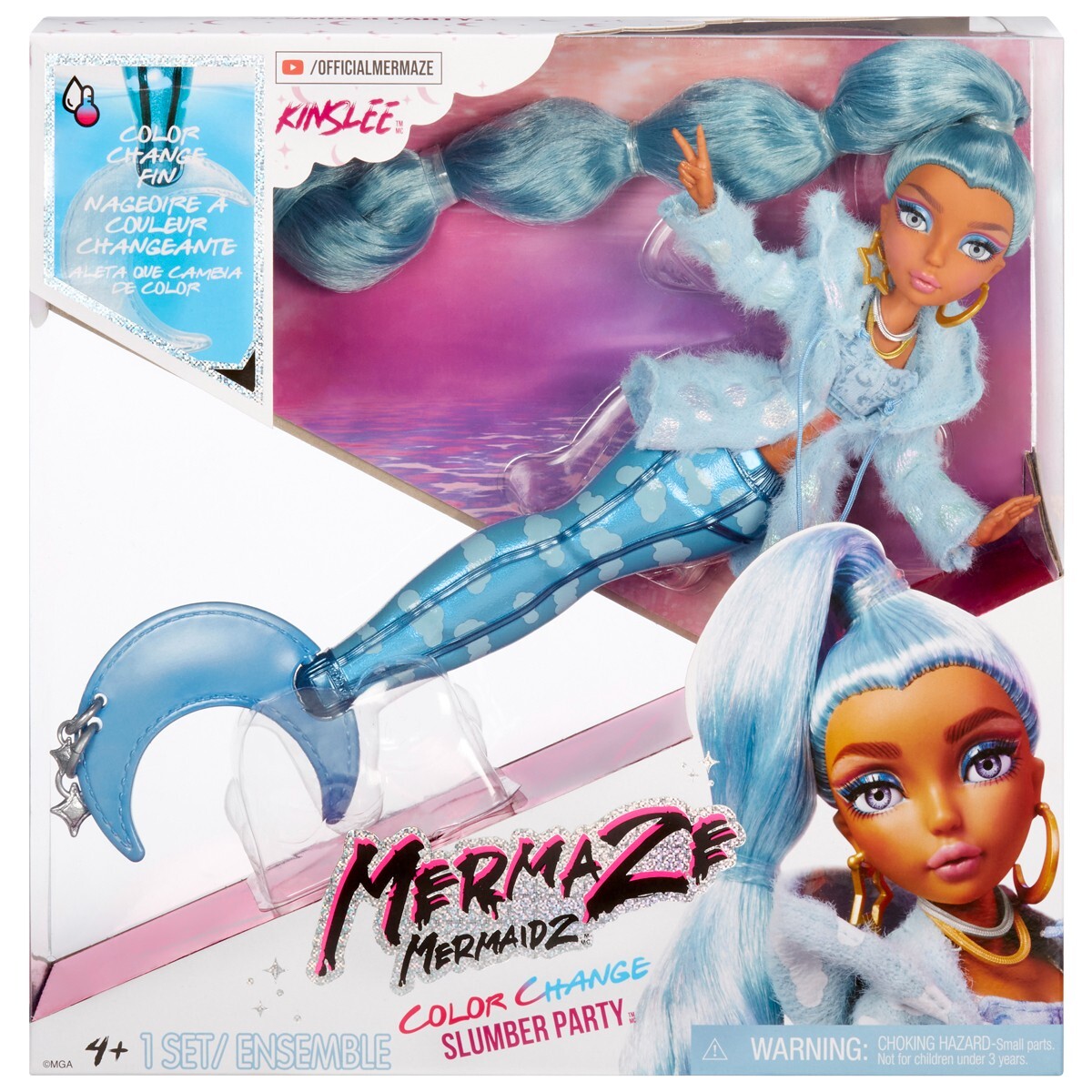 Mermaze Mermaidz Slumber Party Colour Change - Kinslee Doll New