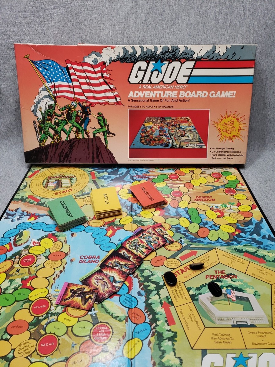 Vintage 1982 G.I.Joe Adventure Board Game Hasbro International