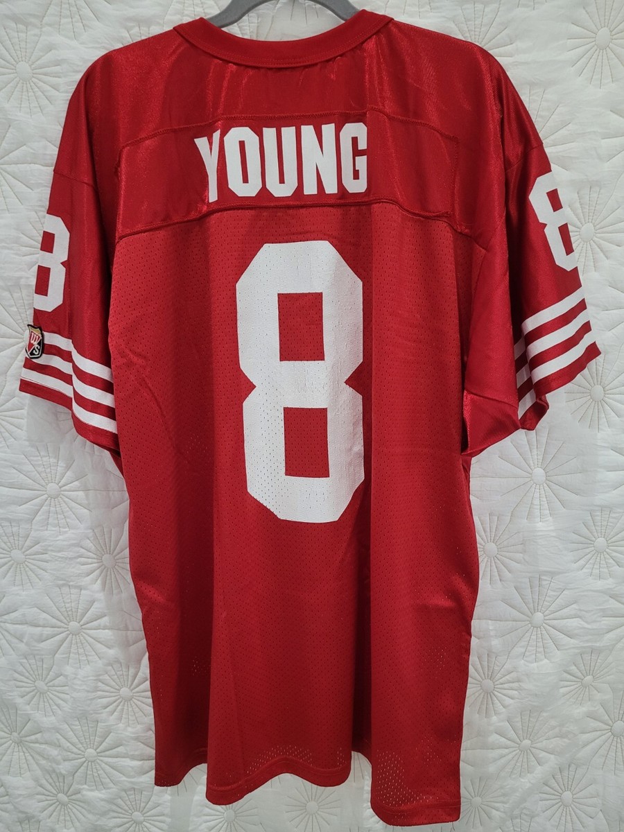 Vintage NFL STEVE YOUNG #8 San Francisco 49ers Jersey Size XL | eBay