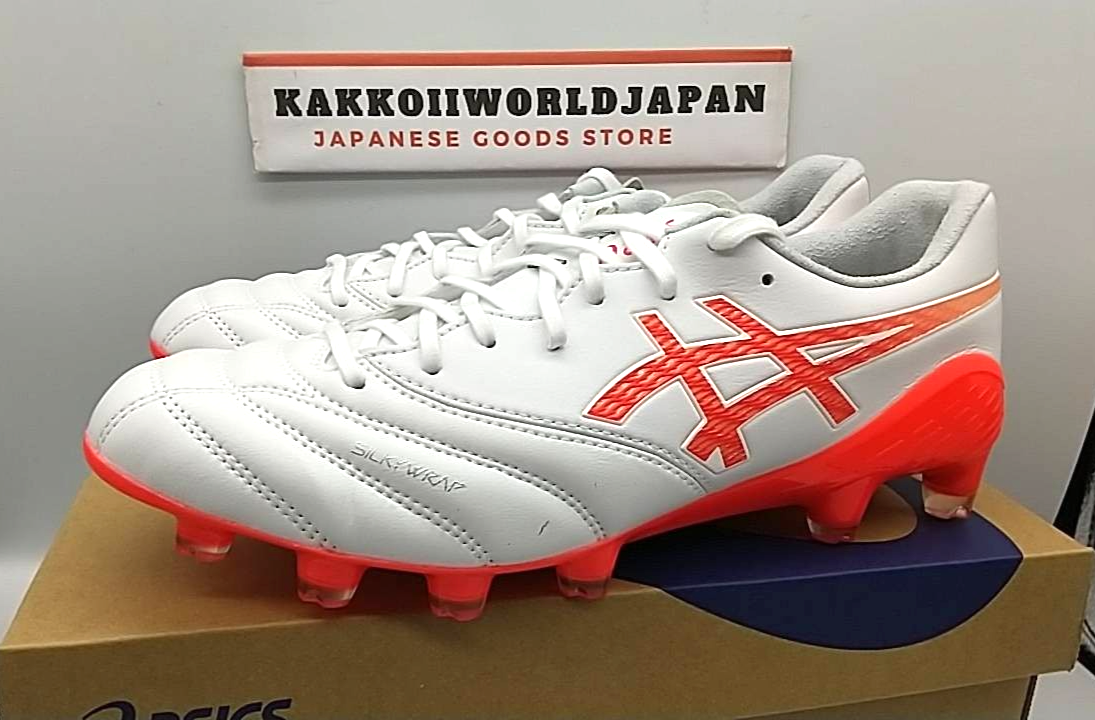 ASICS Soccer Cleats DS LIGHT X-FLY 6 White/Flash Red 1101A076.101