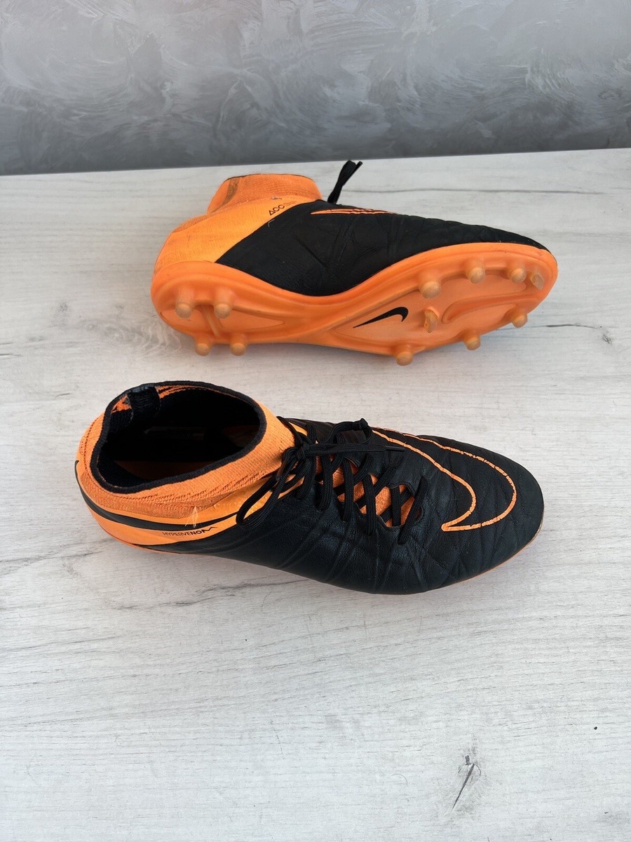 Nike Hypervenom Phantom 2 Elite FG Leather Black Orange Football
