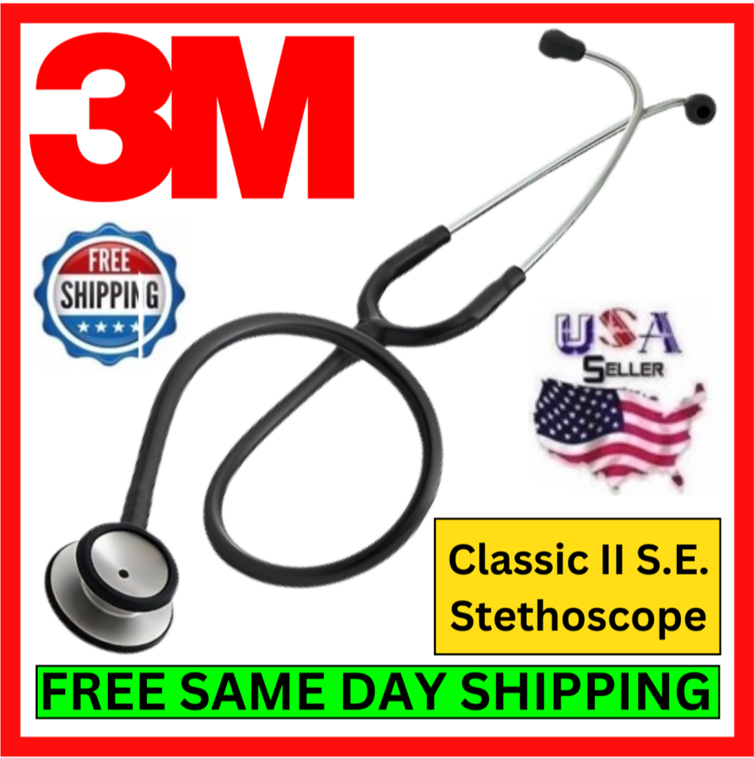 3M Littmann Classic II S.E. Stethoscope - Black for sale online | eBay